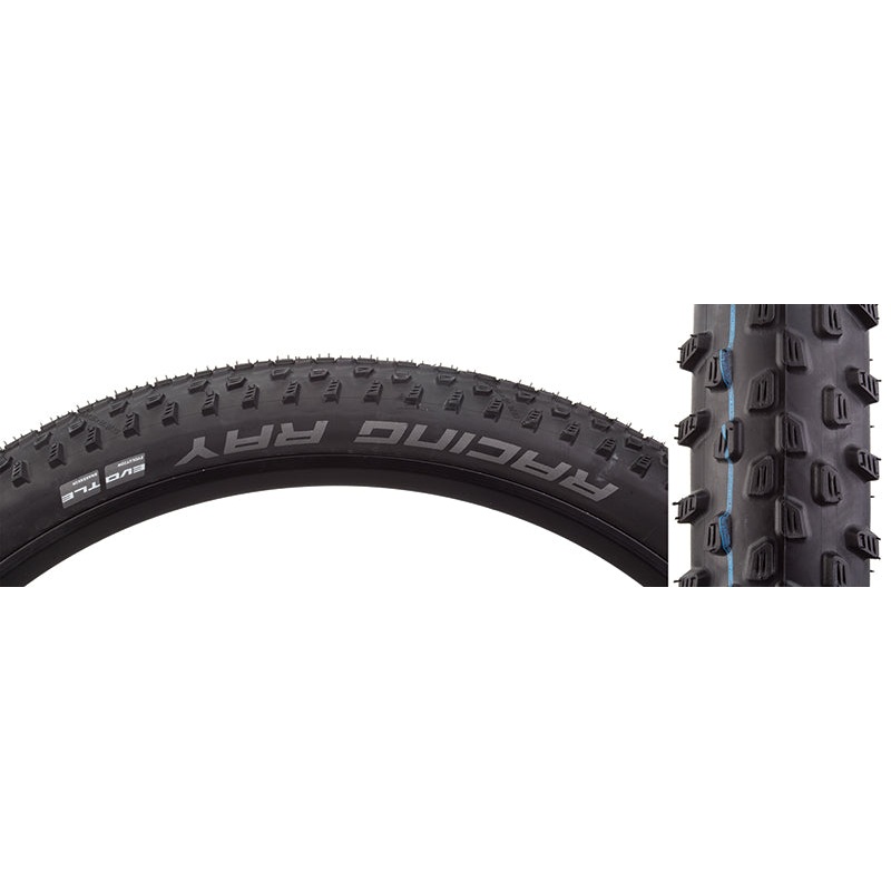 Schwalbe Racing Ray Tire – 29 x 2.25 Tubeless Folding BLK Performance Line TwinSkin Addix