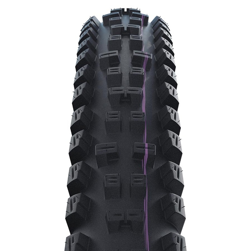 Schwalbe Tacky Chan Tire – 29 x 2.40 Tubeless Folding BLK Evolution Line Super Gravity Addix Ultra Soft E-50