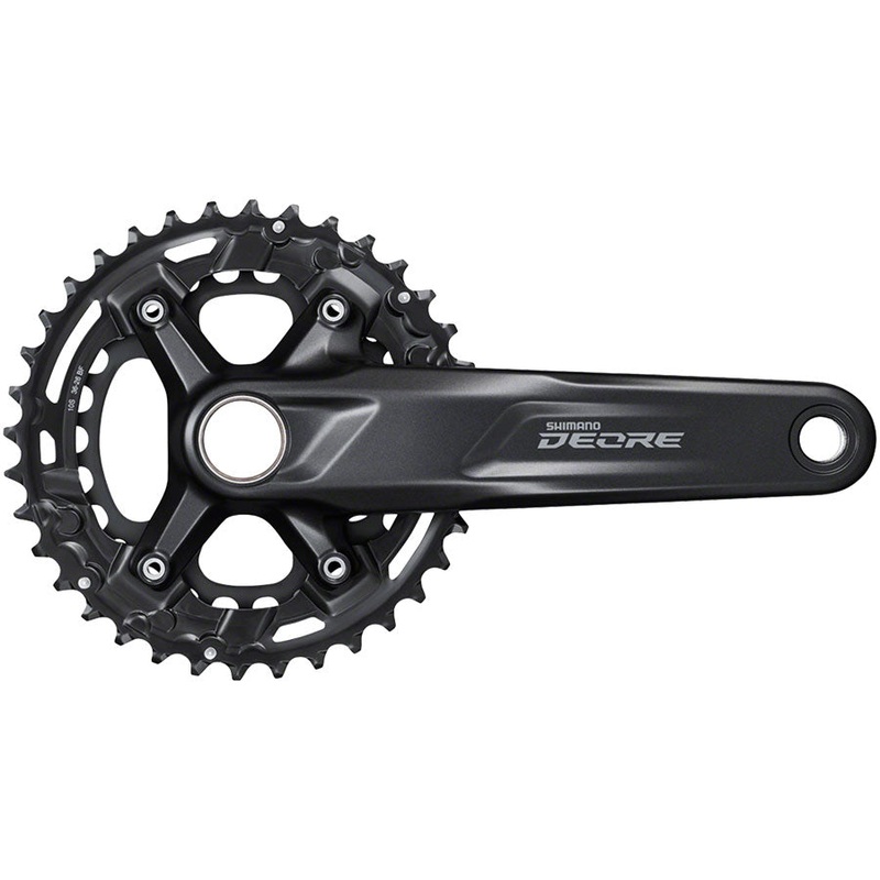 Shimano Deore FC-M4100-2 Crankset – 175mm 10-Speed 36/26t 96/64 BCD For 48.8mm Chainline BLK