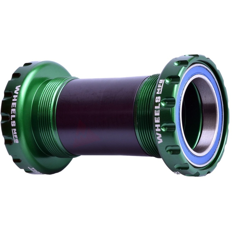 Wheels Manufacturing BSA Bottom Bracket – DUB Spindle ABEC 3 Green