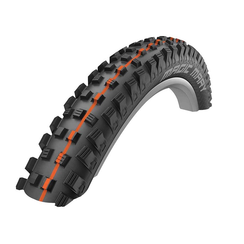 Schwalbe Magic Mary Addix Tire 27.5”x2.60 Folding Tubeless Ready Addix Soft Super Gravity TL Easy Black