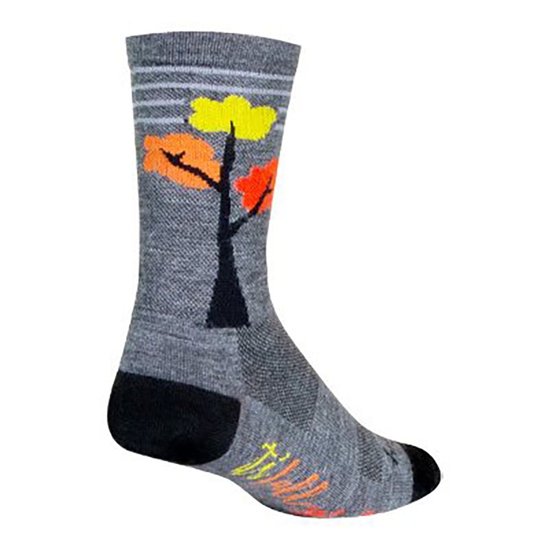 Sockguy Fall Y’all Wool Socks 5-9 Gray
