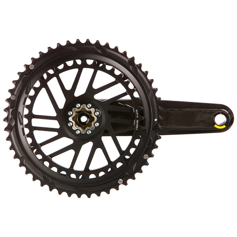 SRAM Force 2x E1 Crankset Speed: 12 Spindle: 28.99mm BCD: Direct Mount SRAM 8 Bolt 50/37 DUB 160mm Black Road