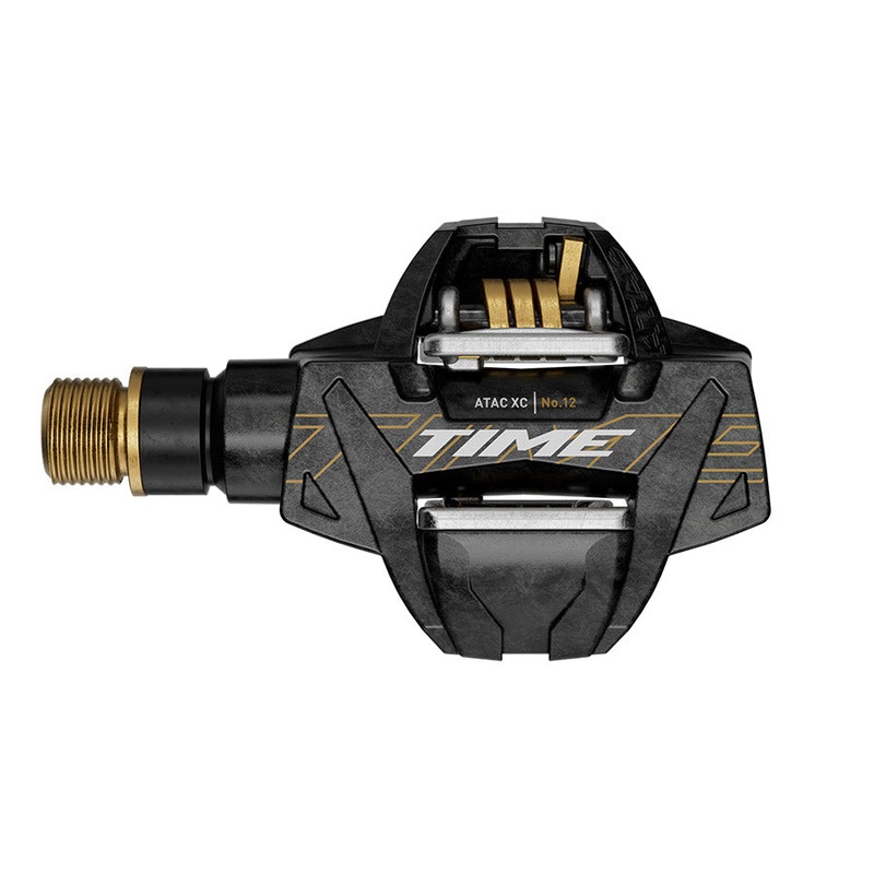 Time ATAC XC 12 Pedals – Dual Sided Clipless Carbon 9/16 Carbon/Gold C1
