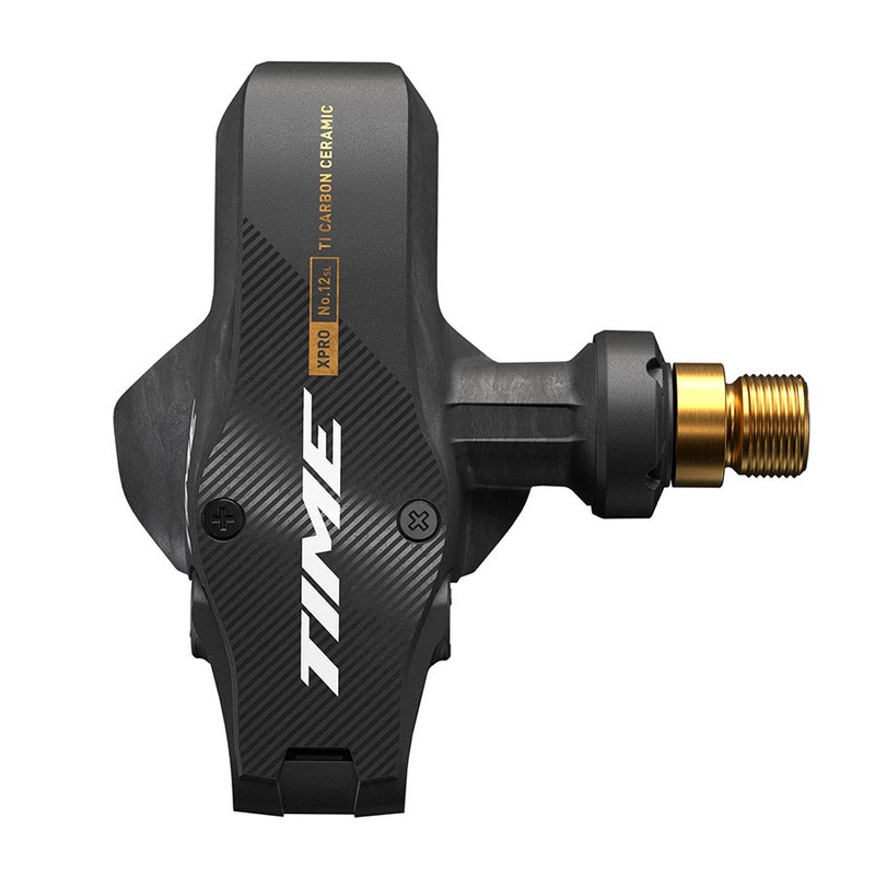 Time XPRO 12SL Pedals – Single Sided Clipless Carbon 9/16 Carbon/Gold QF 57 C1