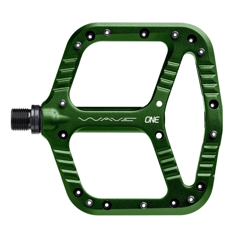 OneUp Components Wave Platform Pedals Dark Green