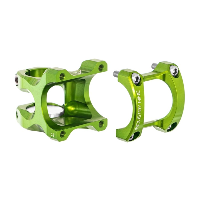 Industry Nine A318 Stem Diameter: 31.8mm Length: 50mm Steerer: 1-1/8” 5 Lime Green