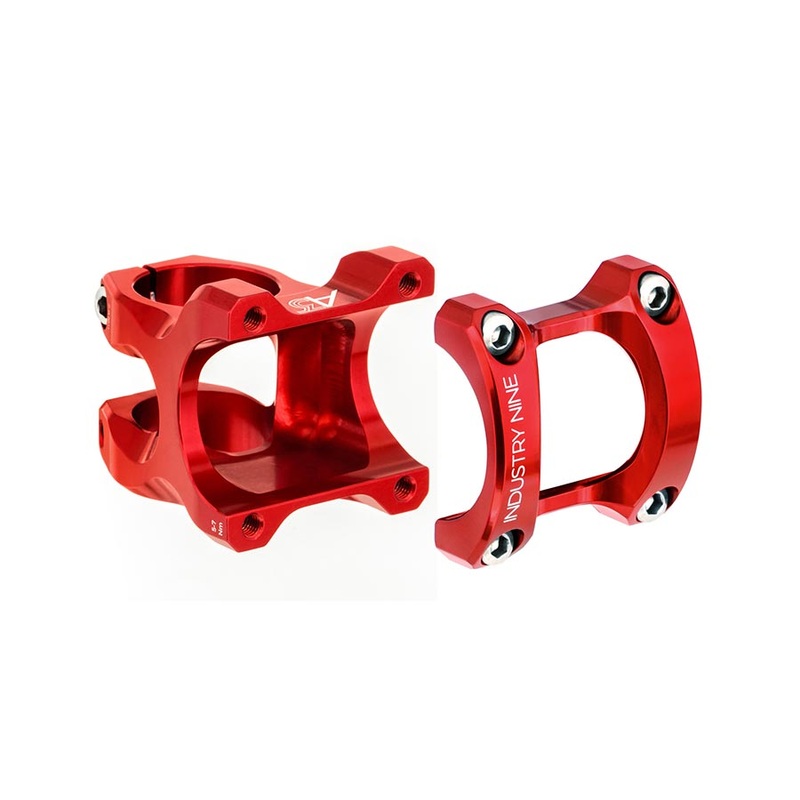 Industry Nine A35 Stem – 32mm 35mm Clamp +/-5 1 1/8 Aluminum Red