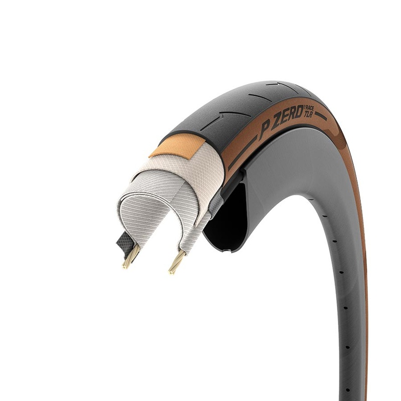 Pirelli P ZERO Race TLR Tire – 700 x 26 Tubeless Folding Classic Tan SmartEvo SpeedCore