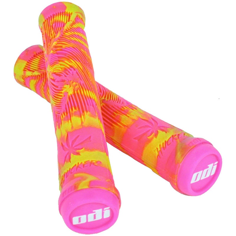 ODI Hucker Grips – Limited Edition Pink/Yellow Swirl Flangeless