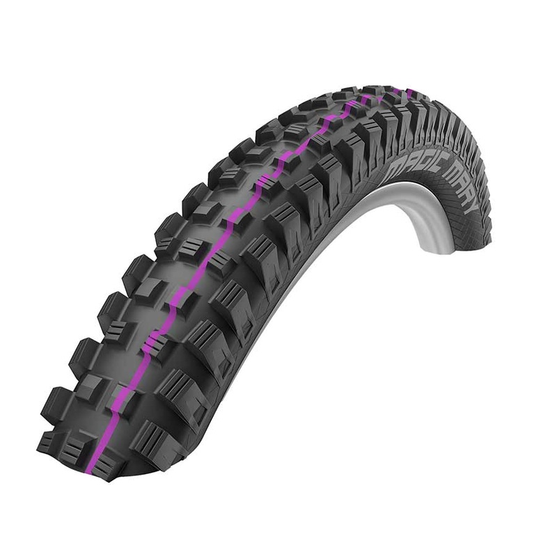 Schwalbe Magic Mary Addix Mountain Tire 27.5”x2.60 Folding Tubeless Ready Addix Ultra Soft Super Downhill TL Easy Black