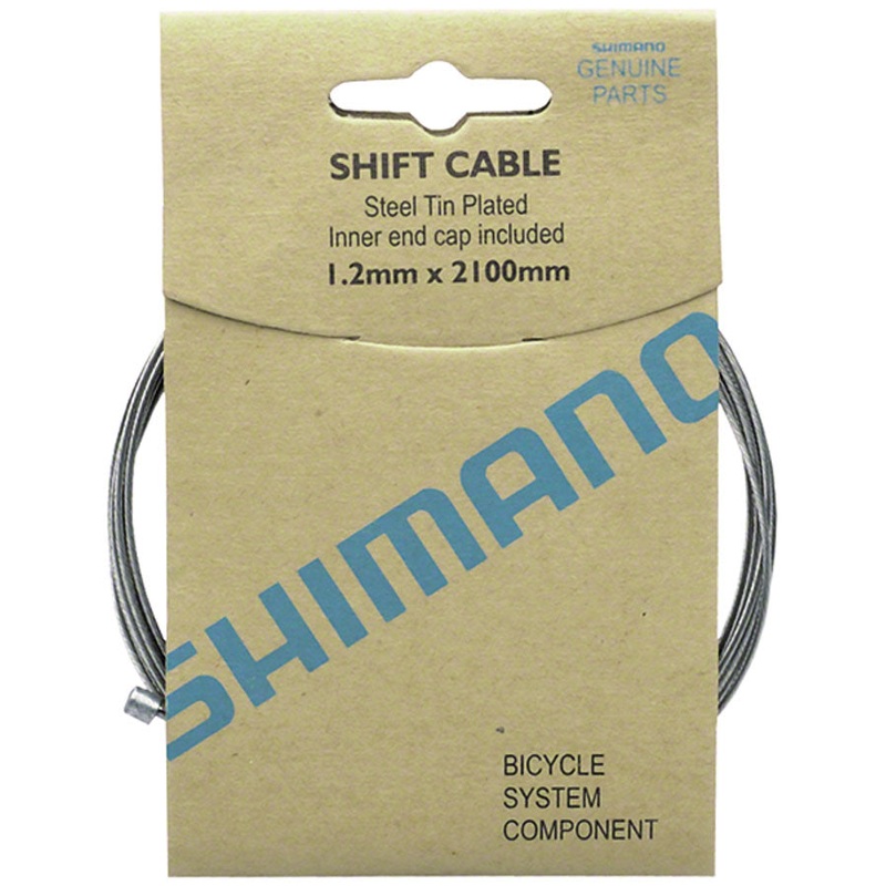 Shimano Zinc Derailleur Cable 1.2 x 2100mm 10-pack