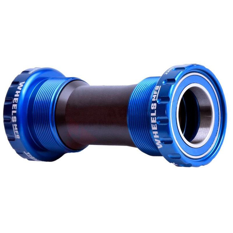 Wheels Manufacturing BSA Bottom Bracket – Shimano Hollowtech II Spindle ABEC 3 Blue