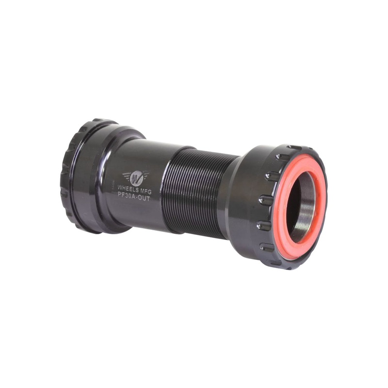 Wheels Manufacturing PF30A Thread-Together Bottom Bracket – DUB Spindle ABEC-3 Bearing BLK