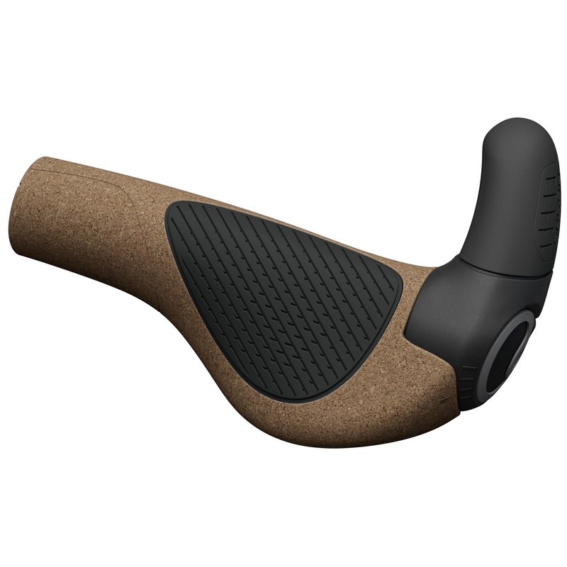Ergon GP2 Evo BioKork Grips – Lock-On Small Black/Tan