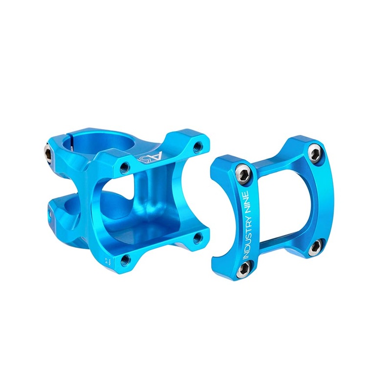 Industry Nine A318 Stem – 40mm 31.8mm Clamp +/-4.4 1 1/8 Aluminum Turquoise