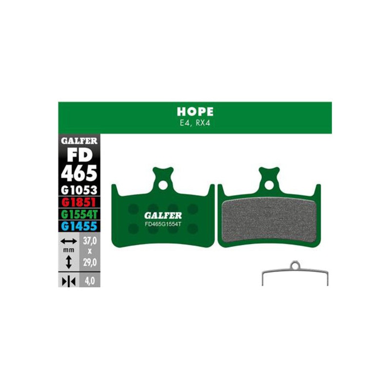 Galfer Hope E4 RX4-SH Disc Brake Pads – Pro Compound