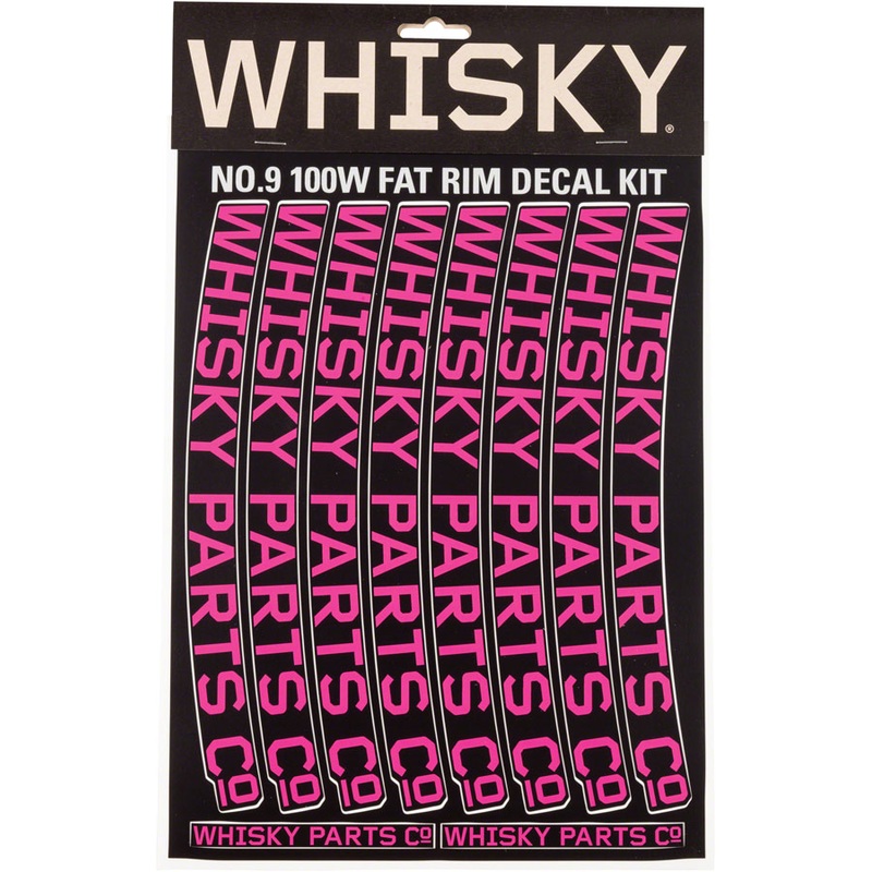 WHISKY 100w Rim Decal Kit for 2 Rims Magenta
