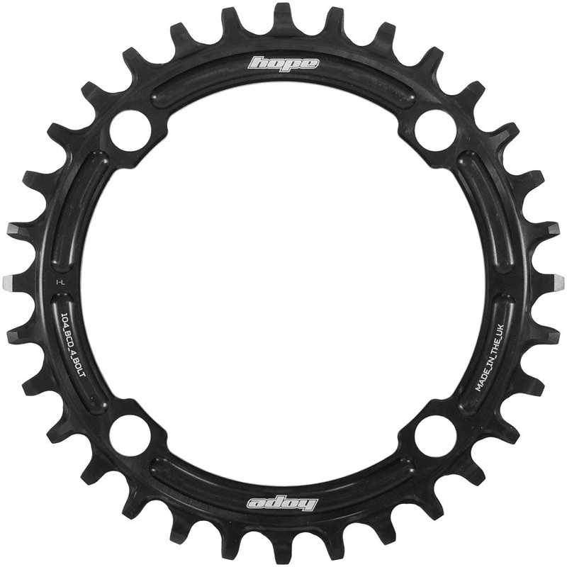 Hope Retainer Chainring – 34t 104 BCD R22 Black