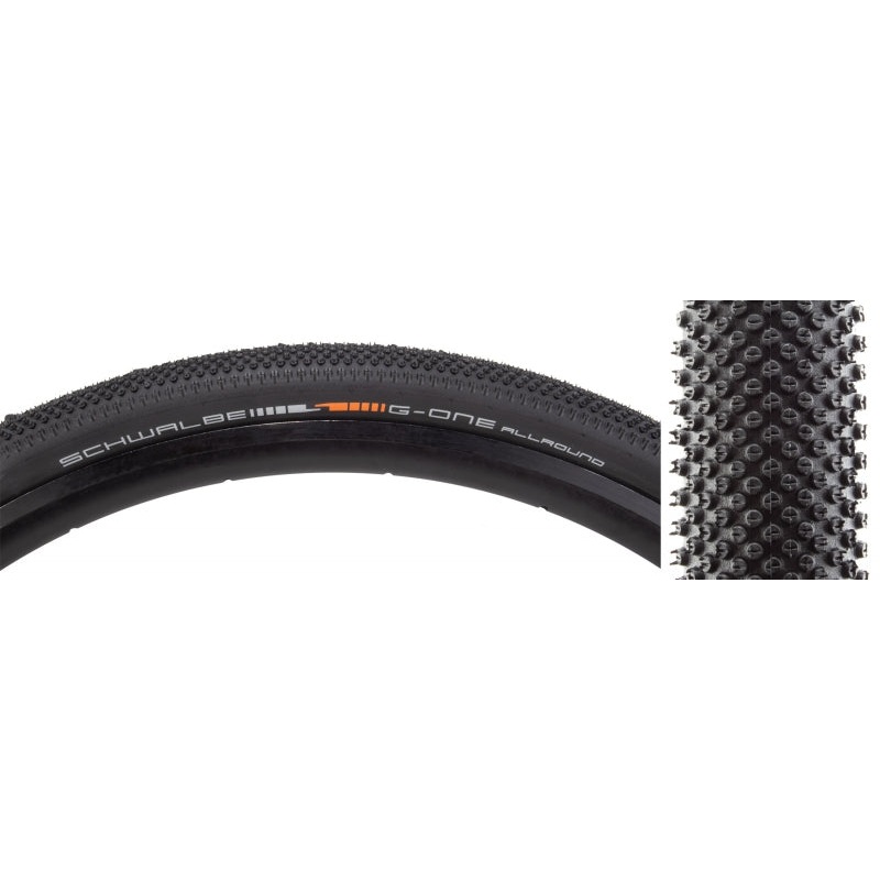 Schwalbe G-One Allround Tire – 700 x 35 Tubeless Folding BLK Evolution Line MicroSkin
