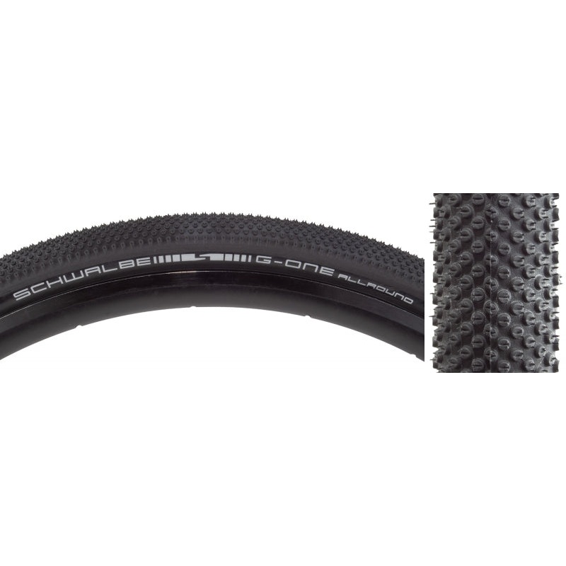 Schwalbe G-One Allround Tire – 700 x 40 Tubeless Folding BLK RaceGuard Addix
