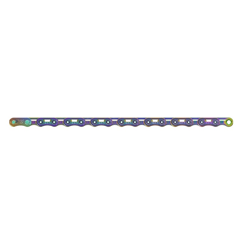 SRAM RED Flattop Chain – 12/13-Speed 126 Links Flattop PowerLock Rainbow E1