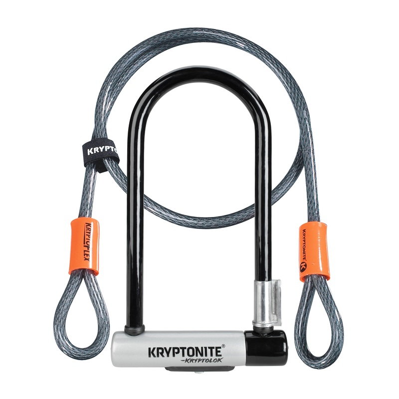 Kryptonite KryptoLok U-Lock – 4 x 9 Keyed BLK Includes 4′ cable bracket