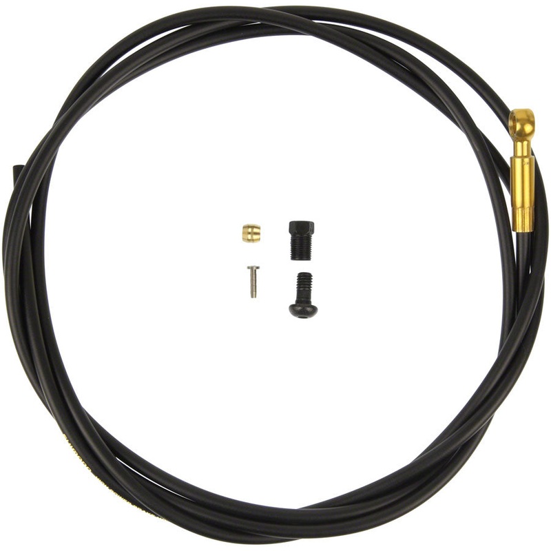 Shimano SM-BH90-SBLS High Pressure Disc Brake Hose Kit – Long Gold Banjo Caliper Connector 2000mm BLK