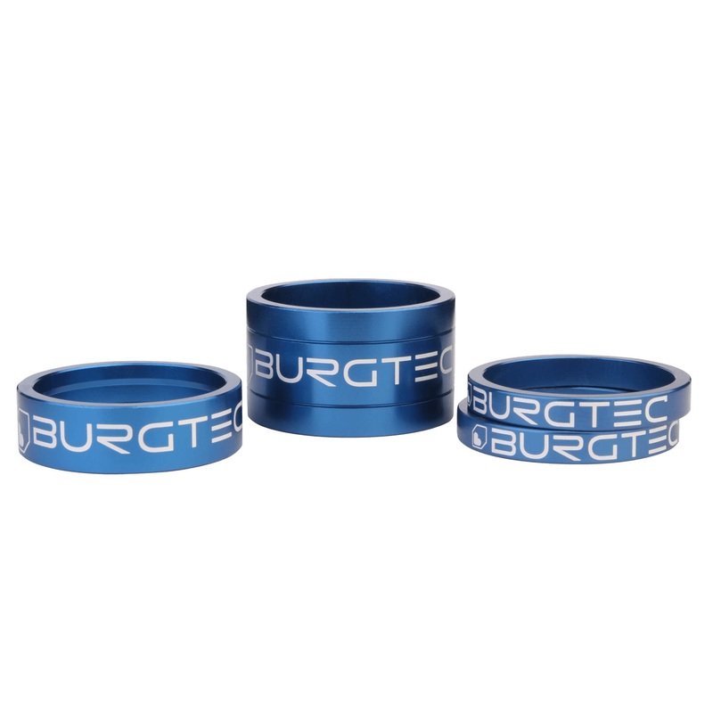 Burgtec Stem Spacer Kit Deep Blue 4/Count