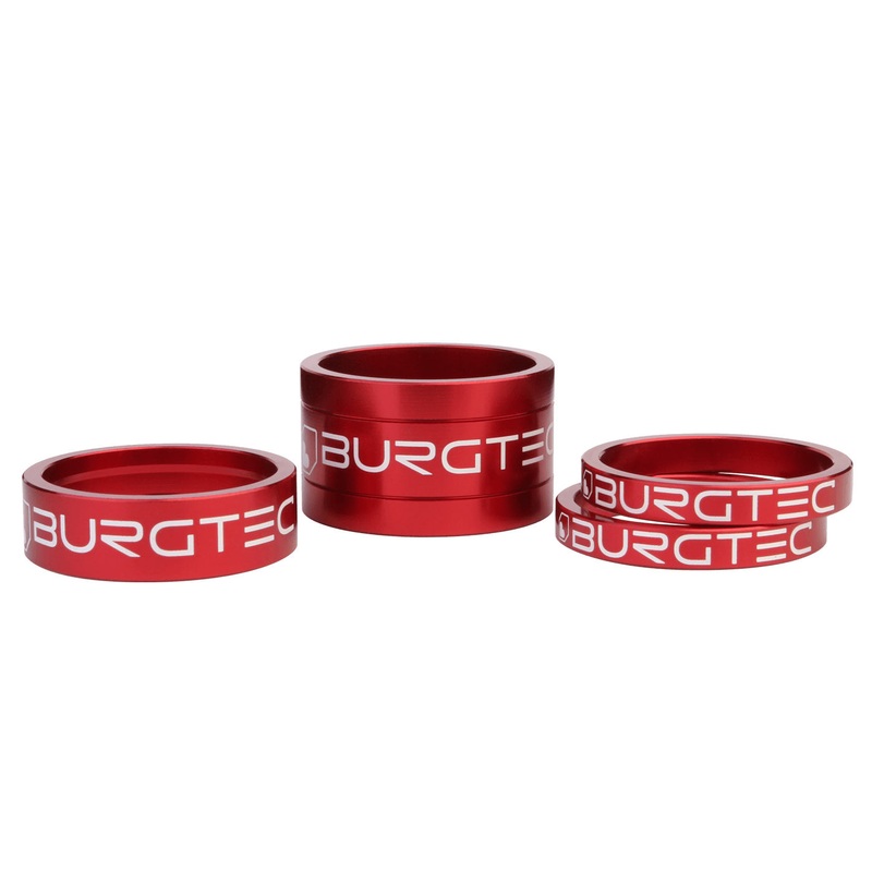 Burgtec Stem Spacer Kit Race Red 4/Count