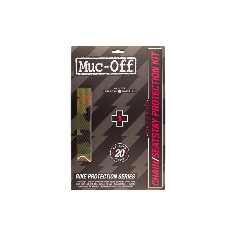Muc-Off Chainstay/Seatstay Protection Kit – 20-Piece Kit Camo
