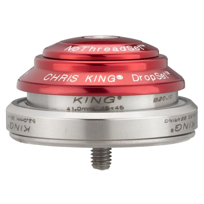 Chris King DropSet 3 Headset – 1-1/8 – 1.5 41/52mm 36 Deg Red