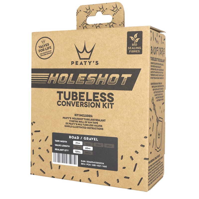Peaty’s Holeshot Tubeless Conversion Kit (21mm) Road/Gravel