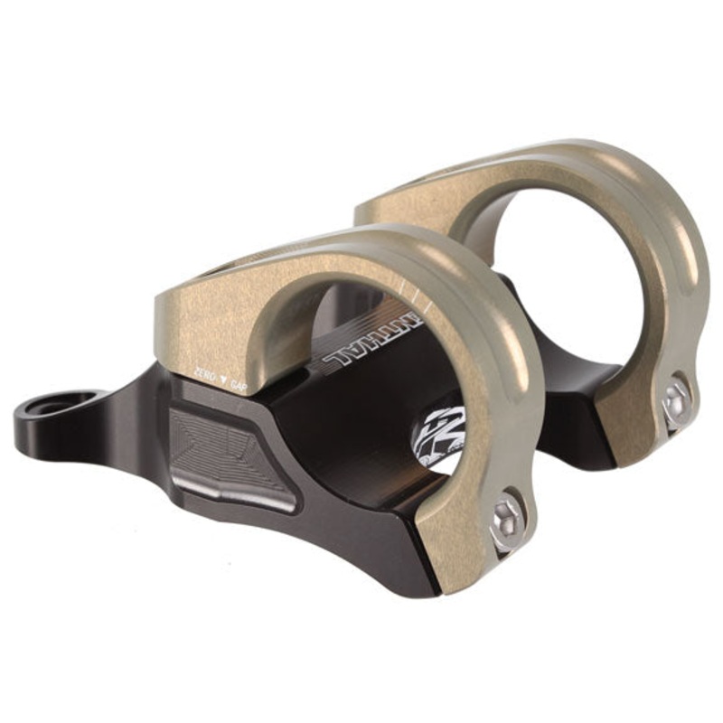 Renthal Integra II Stem – 45mm 31.8 Clamp +/-0 Direct Mount Aluminum BLK/Gold