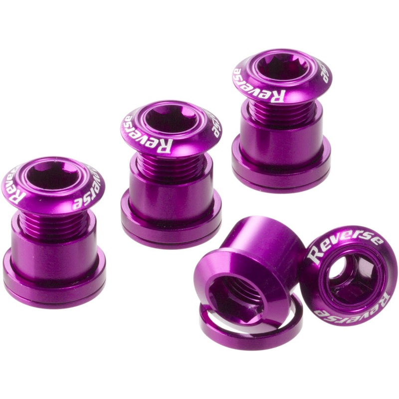 Reverse Chainring Bolt Set 8pc – Purple