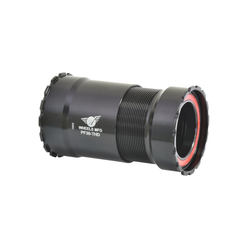 Wheels Manufacturing PressFit 30 Thread-Together Bottom Bracket ZERO Ceramic Bearings BLK