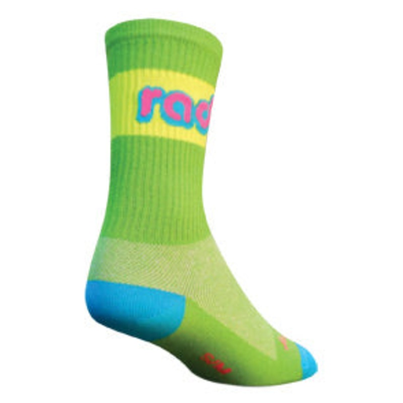 Sockguy Rad Crew Socks 5-9 Green