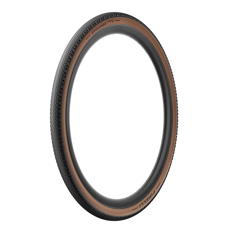 Pirelli Cinturato Gravel H Tire – 700 x 45 Tubeless Folding Classic Tan
