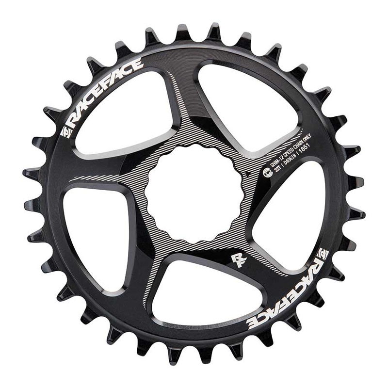 RaceFace Narrow Wide Direct Mount CINCH Aluminum Chainring – Shimano 12-Speed requires Hyperglide+ compatible chain 32t BLK