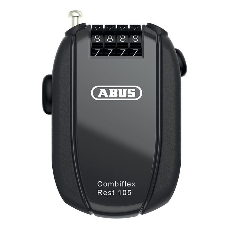 Abus  Combiflex Rest Retractable Combo Lock – 105cm Black