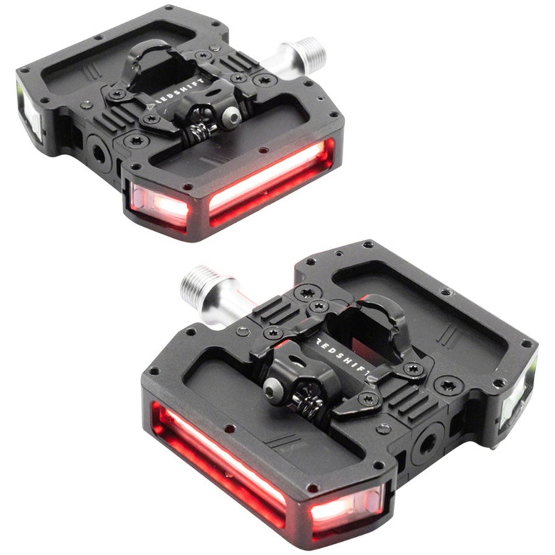 Redshift Sports Arclight Pro Clipless Pedals – Aluminum 9/16 Black w/Lights