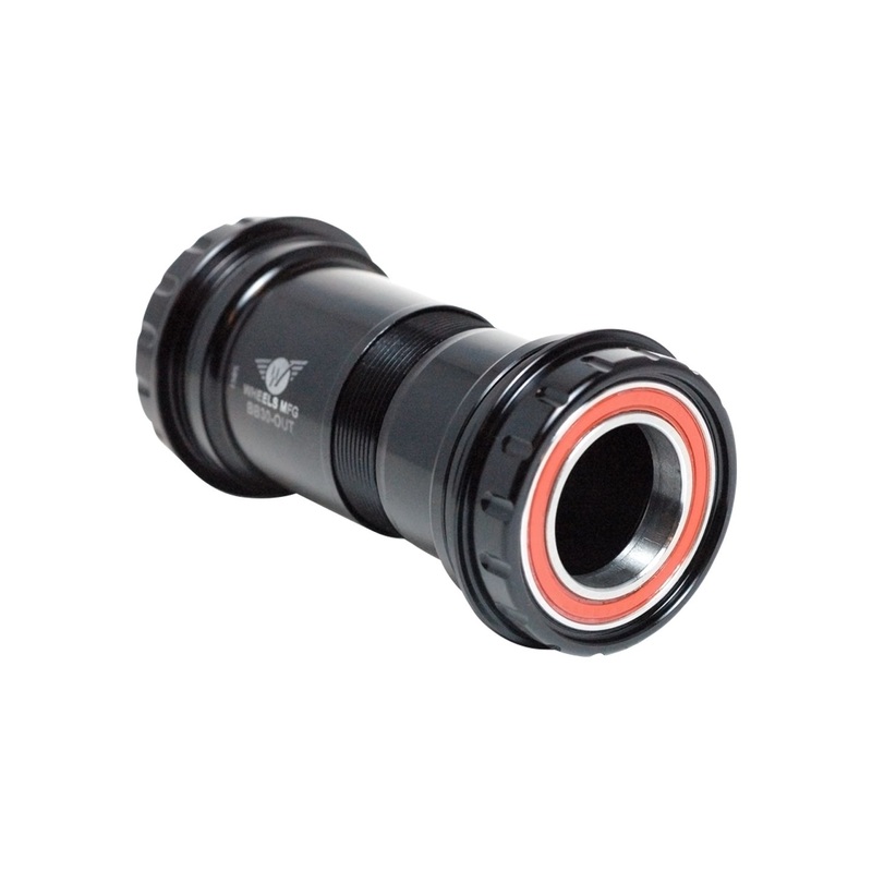 Wheels Manufacturing BB30 to SRAM Bottom Bracket Angular Contact Bearings BLK Cups