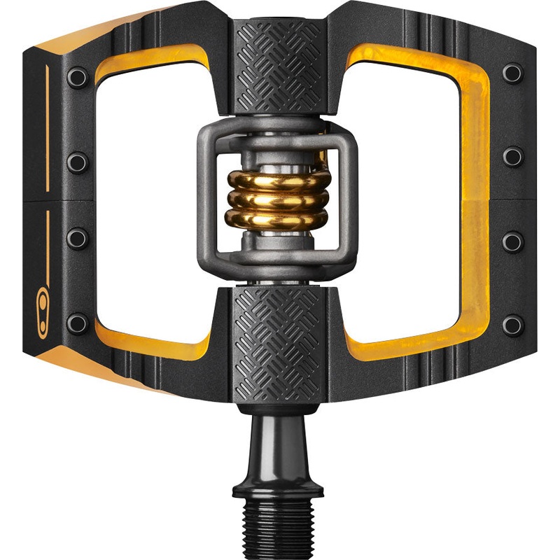 Crankbrothers Mallet DH 11 Pedals – Dual Sided Clipless Platform Aluminum 9/16 BLK/Gold