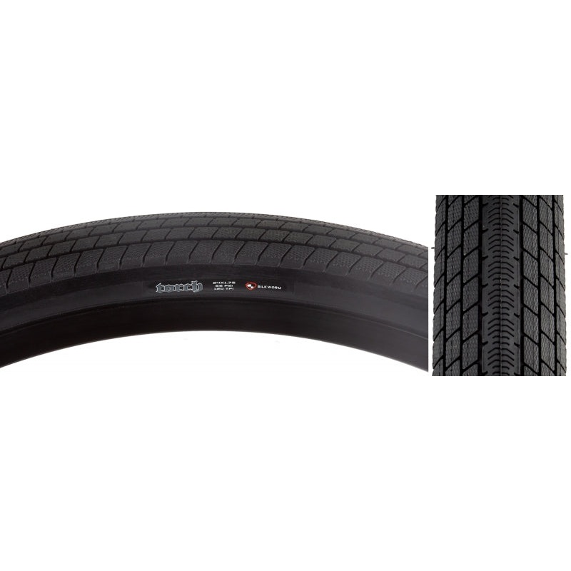 Maxxis Torch Tire – 24 x 1.75 Clincher Wire Black Dual Silkworm