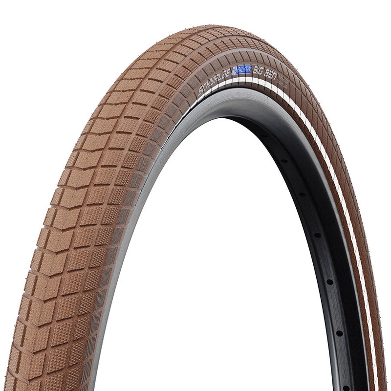 Schwalbe Big Ben Tire 26”x2.15 Wire Clincher SBC KevlarGuard 50TPI Brown