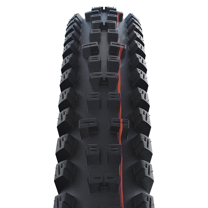 Schwalbe Tacky Chan Tire – 29 x 2.40 Tubeless Folding BLK Evolution Line Super Trail Addix Soft E-50