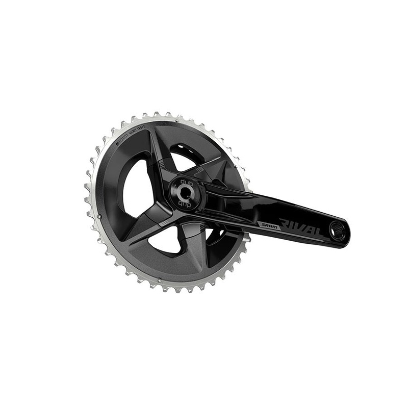 SRAM Rival AXS Wide Crankset – 172.5mm 12-Speed 43/30t 94 BCD DUB Spindle Interface BLK D1