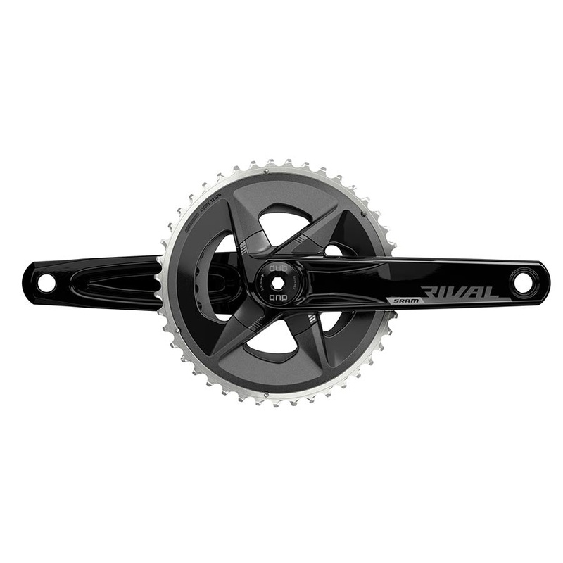 SRAM Rival AXS Wide Crankset – 175mm 12-Speed 43/30t 94 BCD DUB Spindle Interface BLK D1