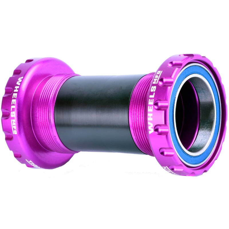 Wheels Manufacturing BSA 30 Bottom Bracket – English BSA Frame Interface ABEC-3 Bearings For 30mm Spindle Purple