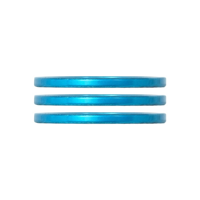 Industry Nine iRiX Headset Spacer 1-1/8” Height: 2.5mm Aluminum Turquoise 3pcs
